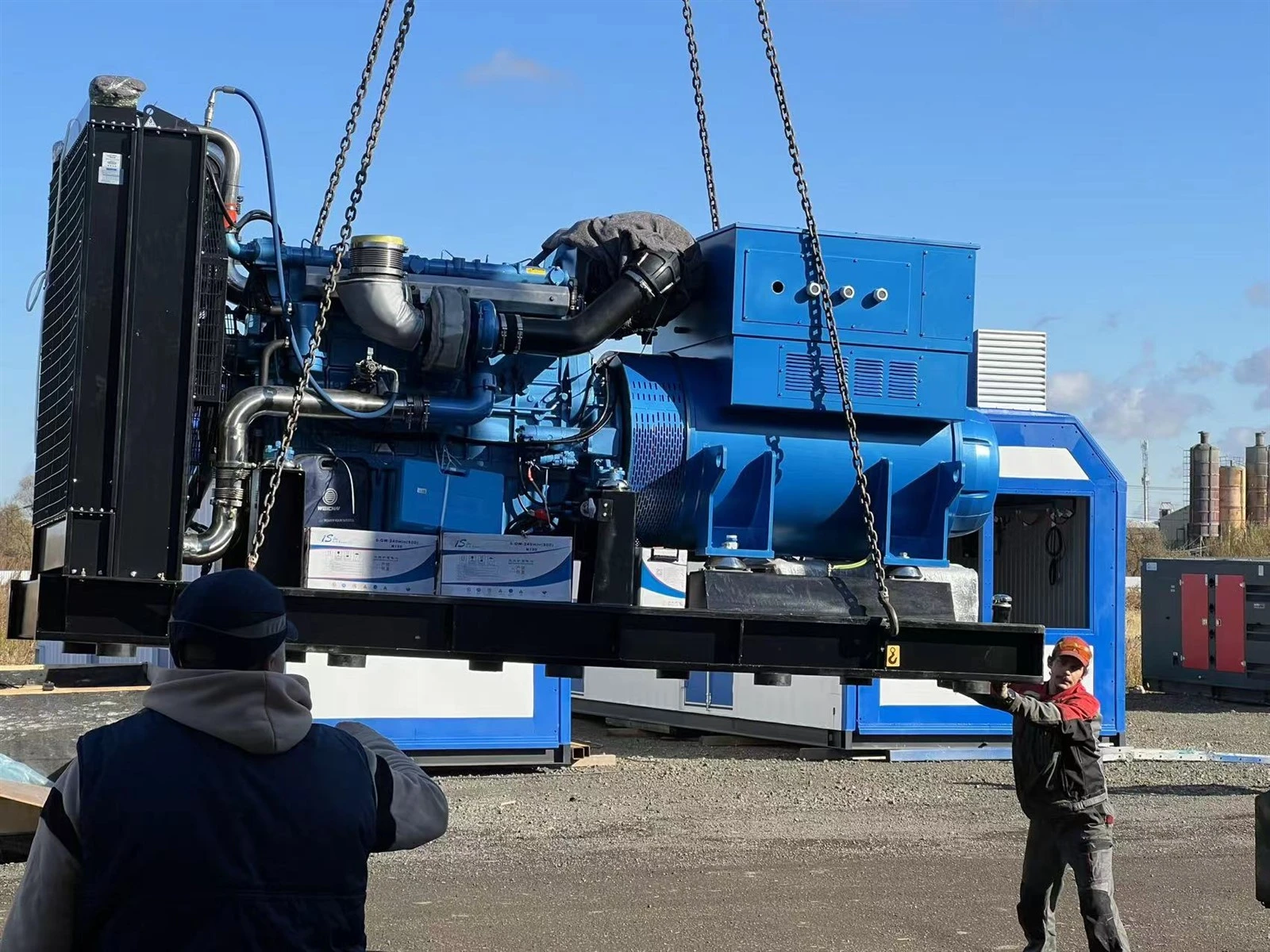 2000 kW natural gas generator set for Russian gas project 2000 kW natural gas generator set for Russian gas project